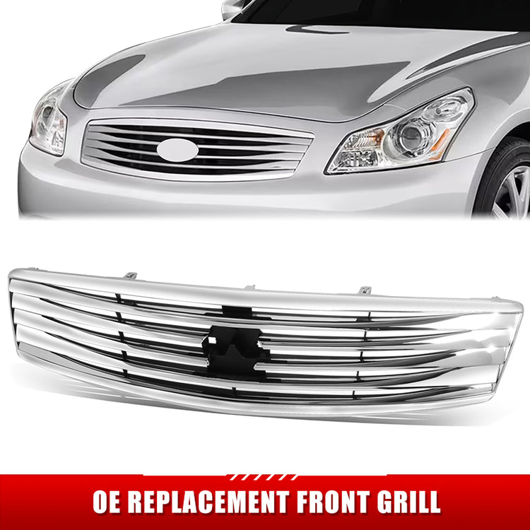 PARRILLA GRILLE - IN G35 (2/4D) '03-'06/'07-'08/ GRILLE ASS'Y 07-08/ CHROME/BLACK (4D)//PARTS.NO,IN1200116//OEM NO,62070JK60B