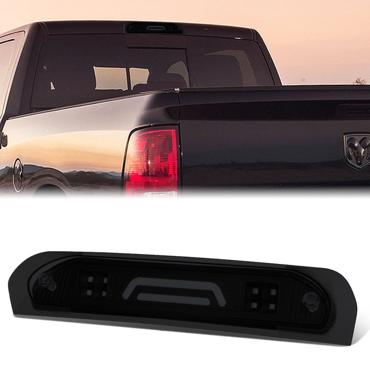 LUZ DE FRENO 02-08 DODGE RAM 1500 / 03-09 DODGE RAM 2500, 3500 - FITS MODELS WITH CARGO LIGHTS ONLY - 3D - LED - BLACK / SMOKE