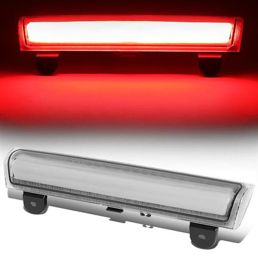 LUZ DE FRENO 00-06 CHEVY SUBURBAN 1500, 2500, CHEVY TAHOE, GMC YUKON, GMC YUKON XL 1500, 2500 - FITS LIFTGATE MODEL REAR DOORS ONLY - LED STRIP - CHROME