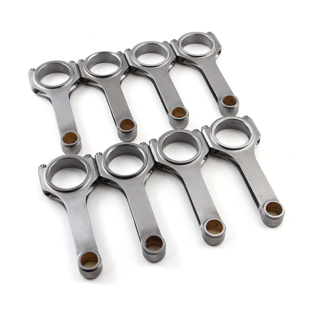 H Beam 6.000" 2.000" .927" Bronze Bush 4340 Connecting Rods Suits: Chevy SBC 350