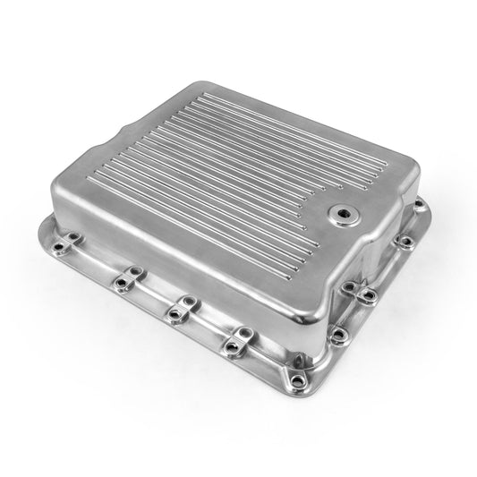 Turbo 700R4 Finned Aluminum Transmission Oil Pan Set Polised (w/Bolts & Gasket)