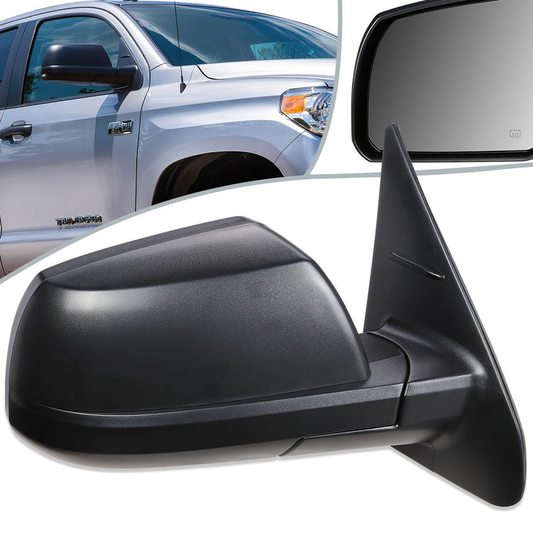 RETROVISOR MIRROR - OEM - 14-18 TOYOTA TUNDRA - POWERED - HEATED - TEXTURED - RIGHT - BLACK