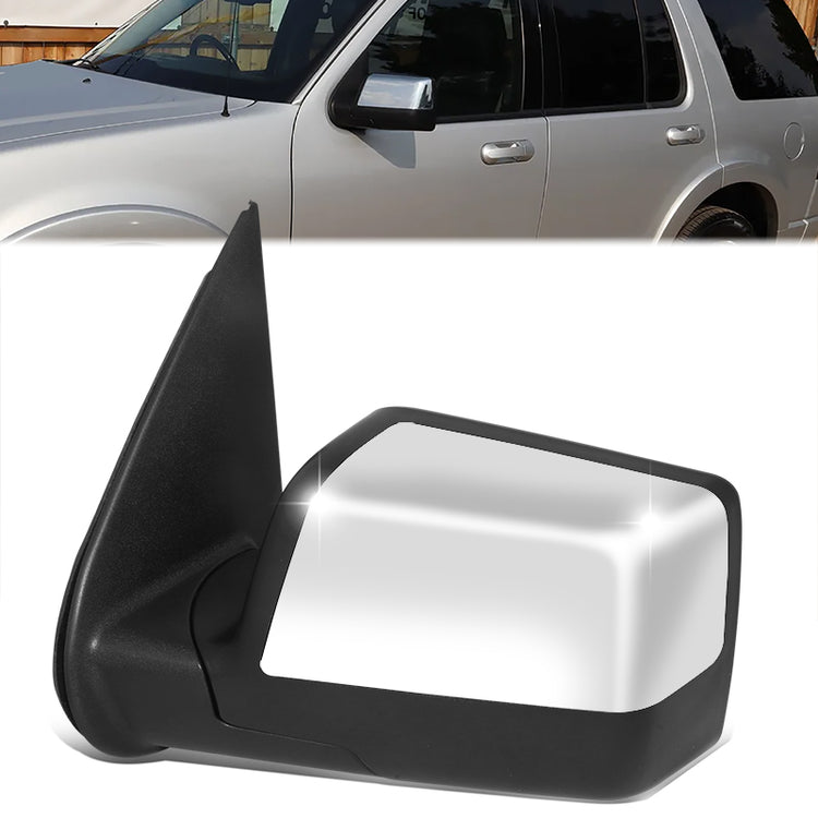 RETROVISOR MIRROR - OE STYLE - FORD EXPLORER 06-10 - FORD EXPLORER SPORT TRAC 07-10 - WITH POWER WITH HEATED - DRIVER SIDE - PAINT TO MATCH - BLACK