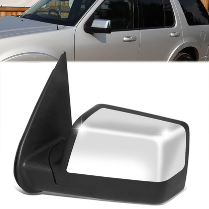 RETROVISOR MIRROR - OE STYLE - FORD EXPLORER 06-10 - FORD EXPLORER SPORT TRAC 07-10 - WITH POWER WITH HEATED - DRIVER SIDE - PAINT TO MATCH - BLACK