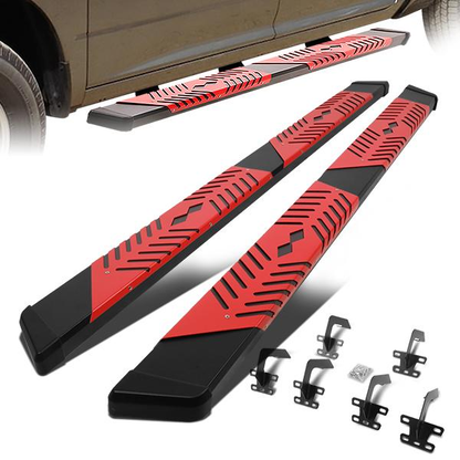ESTRIBOS 5.5" - 19-20 DODGE RAM 1500 - CREW CAB - BLACK / RED