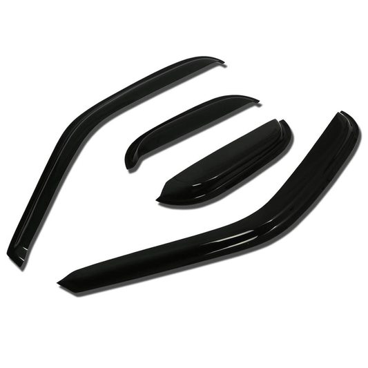 PROTECTOR DE VENTANA WINDOW VISORS - 97-99 FORD F-250 / 1999 FORD F-150 / 2004 FORD F-150 HERITAGE - 4PCS - EXTENDED CAB - DARK SMOKE