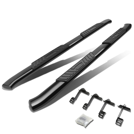 ESTRIBOS 5" - OVAL - 45 DEG - 15-16 FORD F-150 - SUPER CAB - BLACK