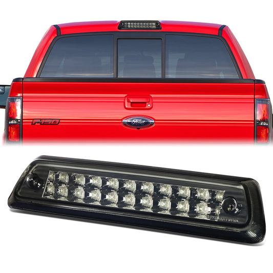 LUZ DE FRENO 09-14 FORD F-150 / 10-14 LINCOLN MARK LT - DOES NOT FIT SVT RAPTOR, MODELS WITH HILL DESCENT CONTROL - LED - SMOKE