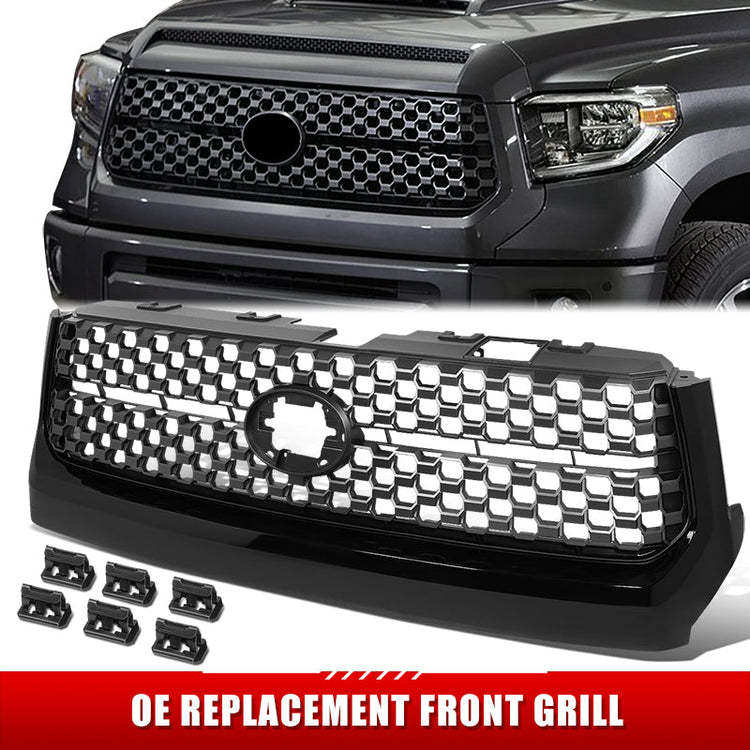 PARRILLA GRILLE - TY TUNDR 14-21/ GRILLE ASS'Y 18-21/ W/PAINTED GRAY/ W/BLACK FRAME/ W/O CHROME SURROUND