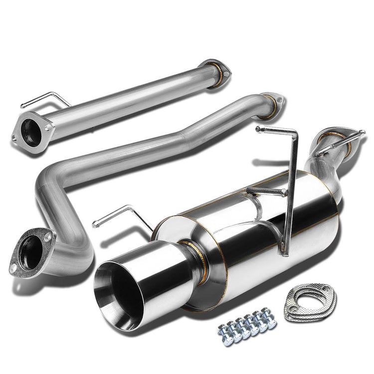 TUBERIA CATBACK CATBACK - 02-06 NISSAN SENTRA - 2.4L 4CYL - SINGLE ROLLED TIP - STAINLESS STEEL