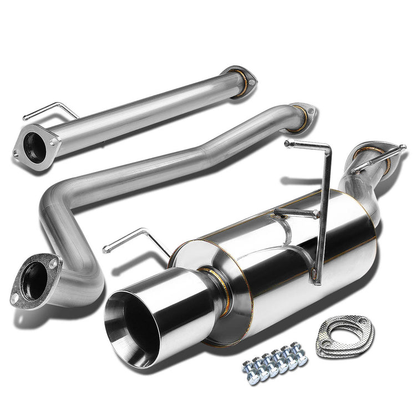 TUBERIA CATBACK CATBACK - 02-06 NISSAN SENTRA - 2.4L 4CYL - SINGLE ROLLED TIP - STAINLESS STEEL