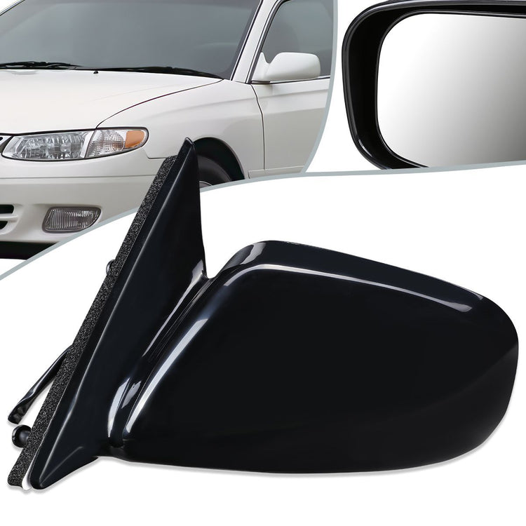RETROVISOR MIRROR - OEM - 97-01 TOYOTA CAMRY - POWERED - PAINTABLE - BLACK - LEFT
