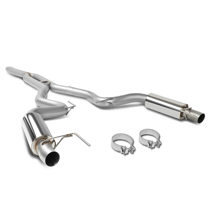 TUBERIA CATBACK CATBACK - 15-17 FORD MUSTANG 2.3L TURBO - STAINLESS STEEL
