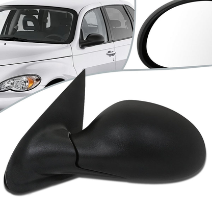 RETROVISOR MIRROR - 03-05 DODGE NEON - POWERED - OEM - LEFT - TEXTURED/BLACK