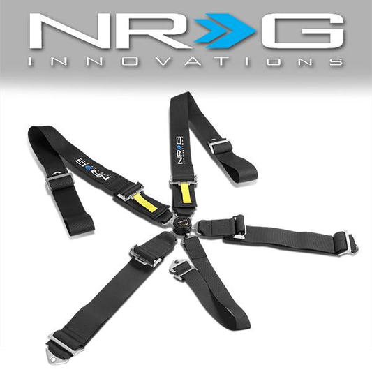 CINTURON RACING 5 POINT - CAM LOCK - BLACK
