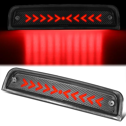 LUZ DE FRENO 09-18 DODGE RAM 1500 / 10-18 DODGE RAM 2500, 3500, 4500, 5500 - 3D - LED - SEQUENTIAL ARROW LED - BLACK