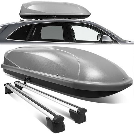 PORTAEQUIPAJE ROOF RACK CROSS BARS + CARGO ROOF BOX - 09-16 AUDI Q5 - GRAY