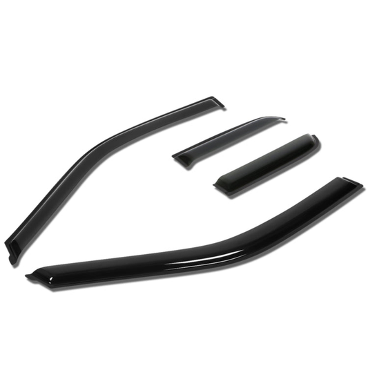 PROTECTOR DE VENTANA WINDOW VISORS - 15-17 FORD F-150 / 2017 FORD F-250, F-350 SUPER DUTY - EXTENDED CAB - 4PCS - DARK SMOKE