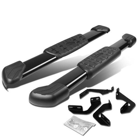 ESTRIBOS ALUMINUM - 5" - 07-17 TOYOTA TUNDRA 2-DOOR STANDARD CAB - OE STYLE - BLACK