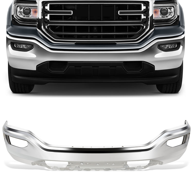 DEFENSA 16-18 GMC SIERRA 1500 ,CHROME,WITHOUT SENSOR HOLE - CHROME