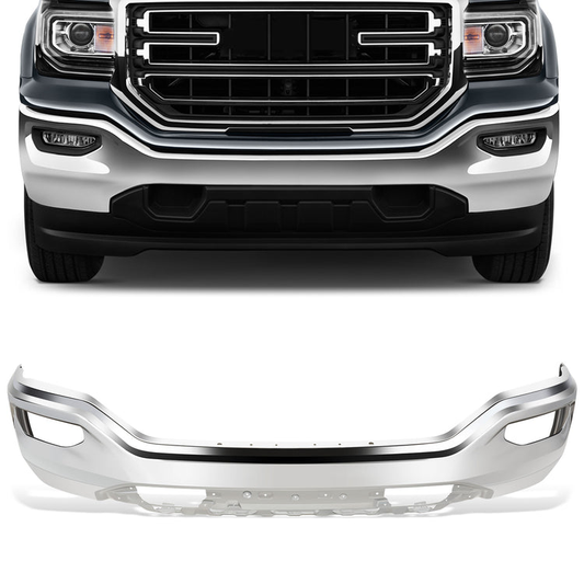 DEFENSA 16-18 GMC SIERRA 1500 ,CHROME,WITHOUT SENSOR HOLE - CHROME