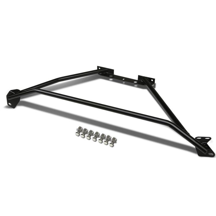 STRUT BAR FRONT UPPER STRUT TOWER BRACE - CHROMOLY - 99-04 FORD MUSTANG GT - BLACK