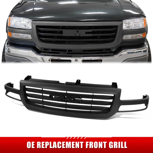 PARRILLA GRILLE - GC SERRA '03-'06/ GRILLE ASS'Y/ MAT-BLACK W/DARK GRAY FRAME/ (PTM)(1500/2500) (LIGHT DUTY)//PARTS.NO,GM1200476//OEM NO,19130790