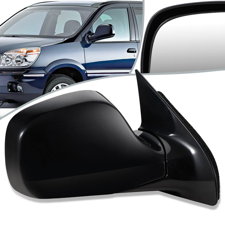 RETROVISOR MIRROR - OEM - 02-05 BUICK RENDEZVOUS - POWERED - HEATED - W/ MEMORY - FOLDING - BLACK MATERIAL - RIGHT