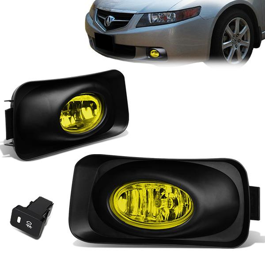 FAROS DE NIEBLA 04-05 ACURA TSX - WITH SWITCH, BEZEL - H11 BULB - AMBER