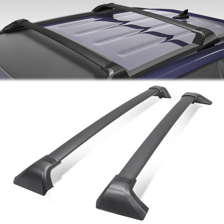PORTAEQUIPAJE ROOF RACK CROSSBAR - ALUMINUM BAR + ALUMINUM FOOT - SPECIAL FOR TOYOTA HIGHLANDER XLE XSE LIMITED PLATINUM HYBRID 2020-2023-TOYOTA HIGHLANDER