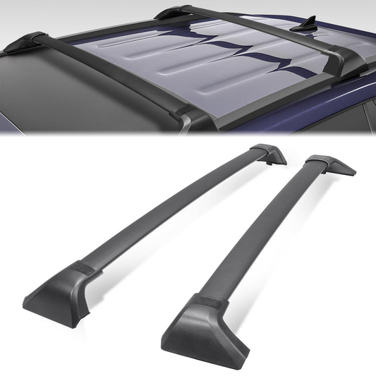 PORTAEQUIPAJE ROOF RACK CROSSBAR - ALUMINUM BAR + ALUMINUM FOOT - SPECIAL FOR TOYOTA HIGHLANDER XLE XSE LIMITED PLATINUM HYBRID 2020-2023-TOYOTA HIGHLANDER