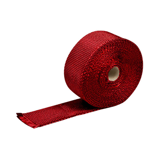 PROTECTOR HEADERS EXHAUST HEAT WRAP - TYPE-1 - 7.5M - 2" X 1/16" X 25' - RED