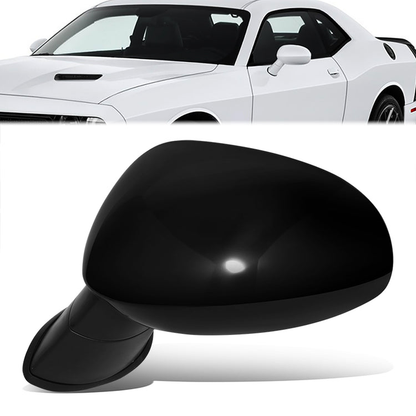 RETROVISOR MIRROR - OE STYLE - DODGE CHALLENGER 2015-2019 - WITH POWER WITH HEATED GLASS - DRIVER LEFT SIDE - BLACK