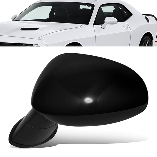 RETROVISOR MIRROR - OE STYLE - DODGE CHALLENGER 2015-2019 - WITH POWER WITH HEATED GLASS - DRIVER LEFT SIDE - BLACK