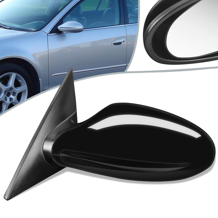 RETROVISOR MIRROR - OEM - 02-03 NISSAN ALTIMA - POWERED - PAINTABLE - BLACK - LEFT