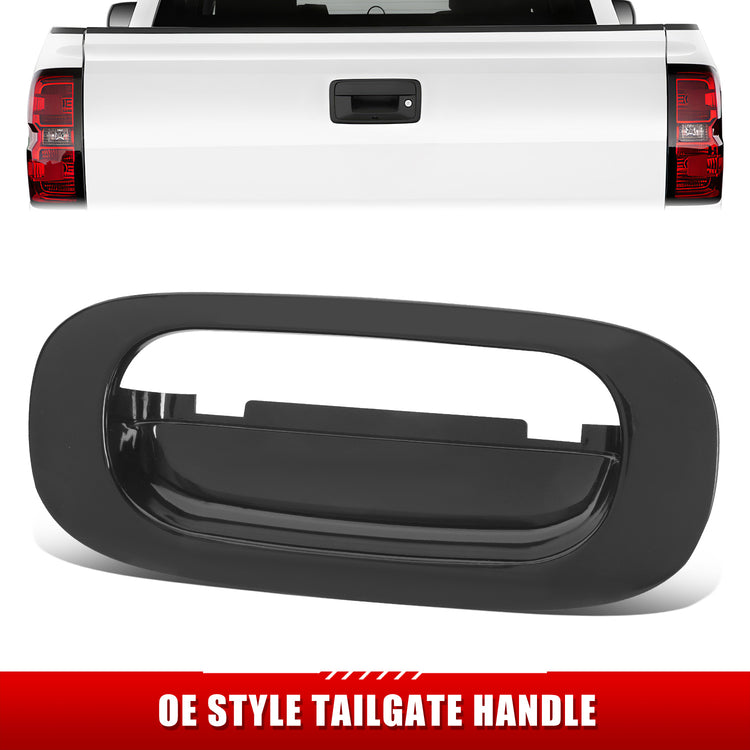 MANIJA DOOR HANDLE COVERS - DODGE DAKOTA 97-10/MITSUBISHI RAIDER 06-09/RAM DAKOTA 11 - ABS PLASTIC - SMOOTH BLACK