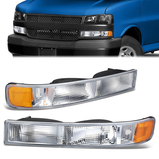 CUARTOS LUZ CHORME- 03-14 CHEVROLET EXPRESS 1500 / 03-23 CHEVROLET EXPRESS 2500 / 03-23 CHEVROLET EXPRESS 3500 / 09-22 CHEVROLET EXPRESS 4500 / 03-14 GMC SAVANA 1500 / 03-23 GMC SAVANA 2500 / 03-23 GMC SAVANA 3500 / 09-22 GMC SAVANA 4500