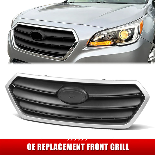 PARRILLA GRILLE - SB LGCY/OTBAK 15-19/ GRILLE ASS'Y 15-17/ MAT-BLACK W/SILVER MOULDING/ (LEGACY)//PARTS.NO,SU1200161//OEM NO,91121AL13A