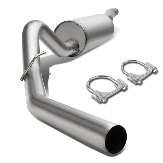 TUBERIA CATBACK CATBACK - 09-10 FORD F-150 4.6L, 5.4L - SINGLE TIP - STAINLESS STEEL