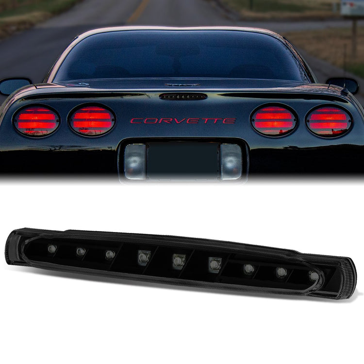 LUZ DE FRENO 97-04 CHEVY CORVETTE C5 - LED - BLACK / SMOKE