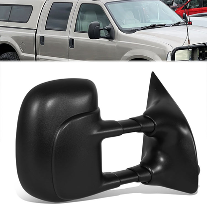 RETROVISOR MIRROR - OE STYLE - FORD F-250 SUPER DUTY 99-03 - FORD F-350 SUPER DUTY 99-03 - WITH POWER ROUND CONNECTOR - PASSENGER SIDE - PAINT TO MATCH - BLACK