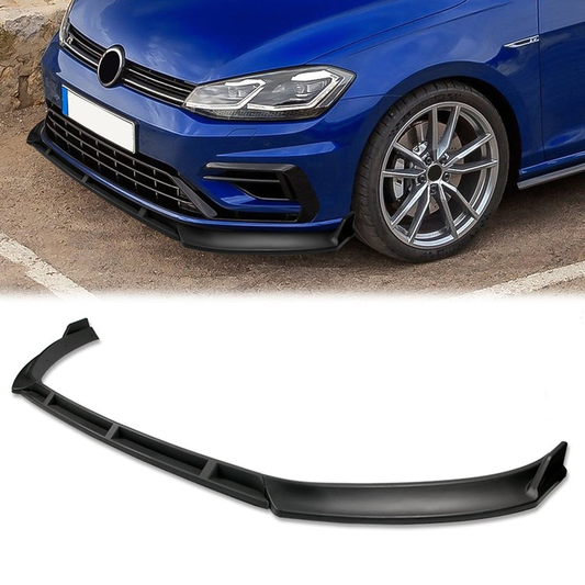 LIP FRONTAL 14-17 VOLKSWAGEN GOLF - REQUIRES DRILLING BUMPER FOR INSTALLATION - 3PC - MATTE BLACK