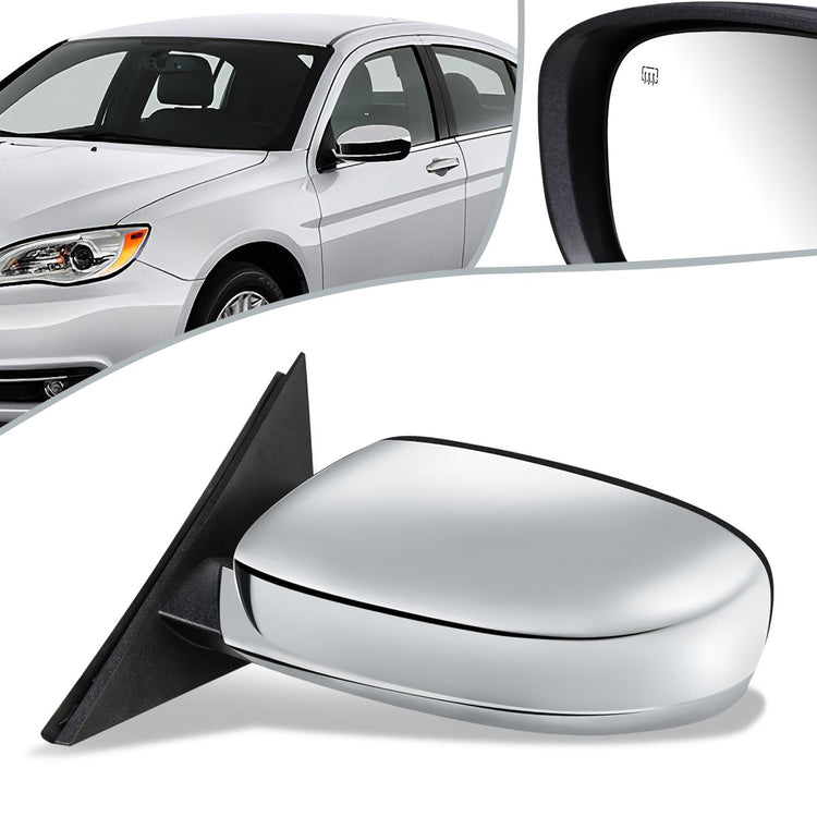 RETROVISOR MIRROR - OEM - 11-14 CHRYSLER 300C - POWERED - HEATED - FOLDING - W/ MEMORY - W/ CHROME COVER - LEFT