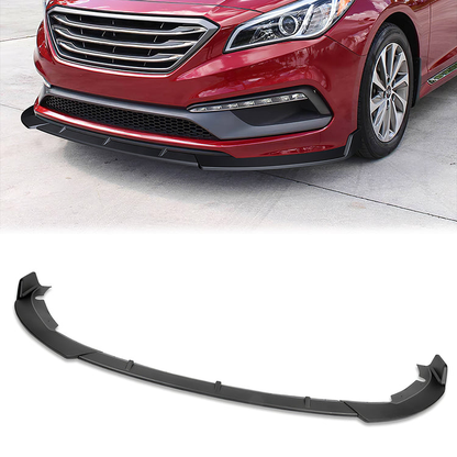 LIP FRONTAL 15-17 HYUNDAI SONATA - REQUIRES DRILLING BUMPER FOR INSTALLATION - 3PC - MATTE BLACK
