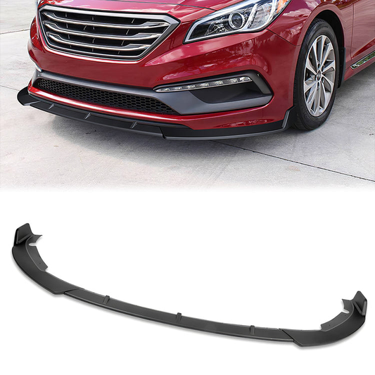 LIP FRONTAL 15-17 HYUNDAI SONATA - REQUIRES DRILLING BUMPER FOR INSTALLATION - 3PC - MATTE BLACK