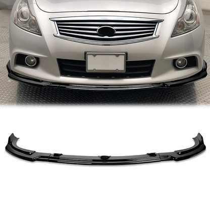 LIP FRONTAL 10-13 INFINITI G37 SEDAN - REQUIRES DRILLING BUMPER FOR INSTALLATION - 3PC - PAINTED GLOSS BLACK