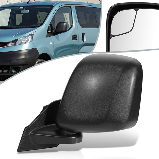RETROVISOR MIRROR - OEM - 13-20 NISSAN NV200 - POWERED - HEATED - FOLDING - TEXTURED - BLACK - LEFT
