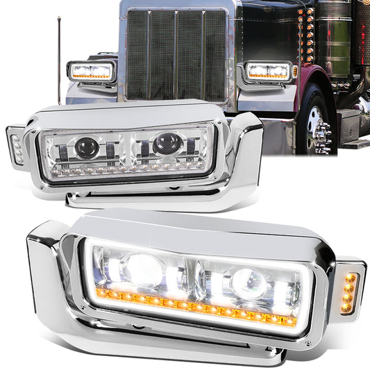 FAROS 81-88 PETERBILT 359 / 87-07 PETERBILT 379 / 08-21 PETERBILT 389 - CHROME