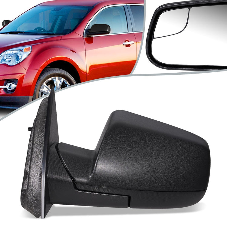 RETROVISOR MIRROR - OEM - 10-16 CHEVY EQUINOX - POWERED - FOLDING - W/ BLIND SPOT GLASS - TEXTURED - BLACK - LEFT