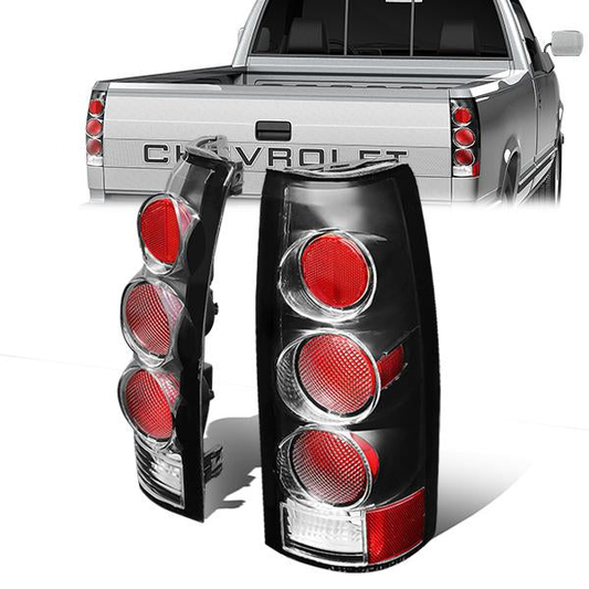 FAROS TRASEROS 88-99 CHEVY C1500 , K1500 / 88-00 CHEVY C2500 , K2500 , K3500 / 88-01 CHEVY C3500 / 92-99 CHEVY SUBURBAN C1500 , 2500 , K1500 , K2500 / 92-94 CHEVY BLAZER / 95-99 CHEVY TAHOE , 99-00 CADILLAC ESCALADE / 200 CHEVY TAHOE - ALTEZZA - BLACK